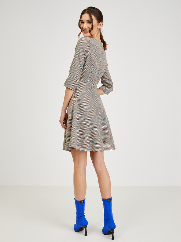 Orsay ORSAY barna kockás női ruha