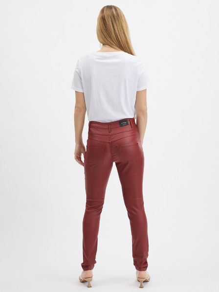 Orsay ORSAY bordó női skinny fit nadrág