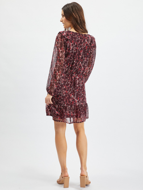 Orsay ORSAY borszínű mintás női ruha
