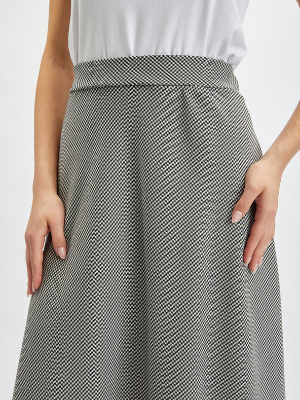 Orsay ORSAY fekete-fehér mintás női szoknya