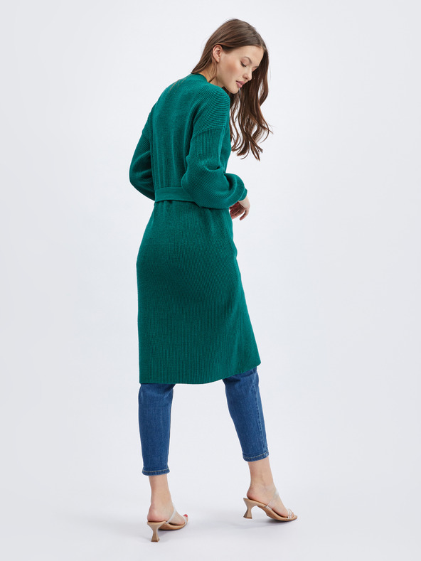 Orsay ORSAY petróleumzöld hosszú női kardigán