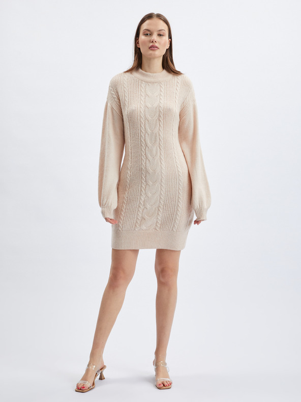 Orsay ORSAY bézsszínű női pulóverruha