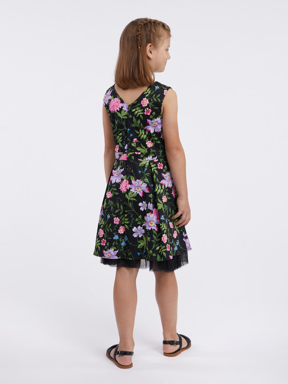 Orsay ORSAY Fekete lány virágos ruha