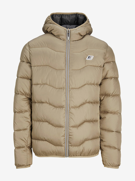 Jack & Jones Jack & Jones Sky férfi bézs színű steppelt télikabát