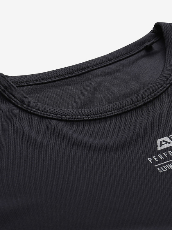 ALPINE PRO Fekete férfi ALPINE PRO BASIK gyorsszárító póló
