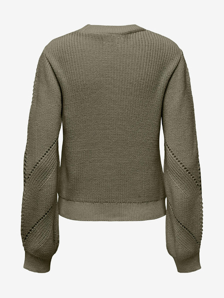 ONLY Khaki színű női mintás pulóver ONLY Ella