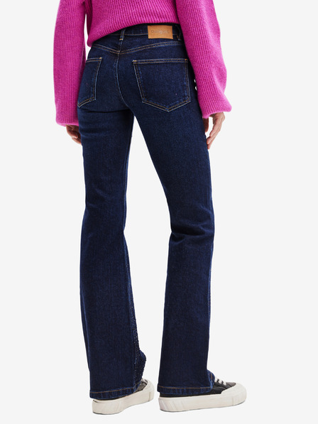 Desigual Sötétkék női tűzött szabású farmer Desigual Rem