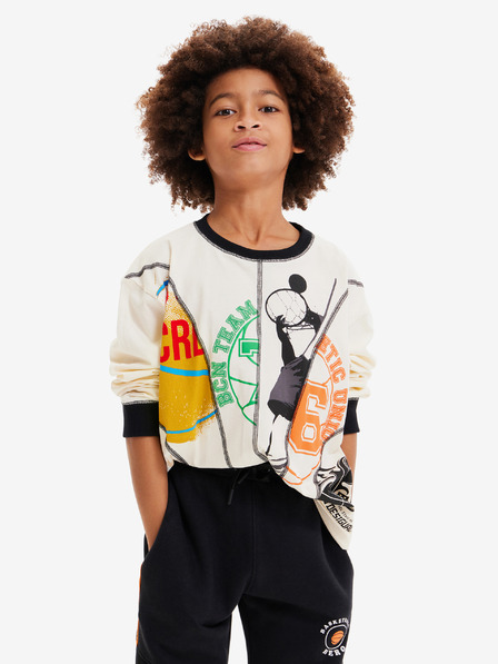 Desigual Desigual Roy krémszínű fiú hosszú ujjú póló fiúknak