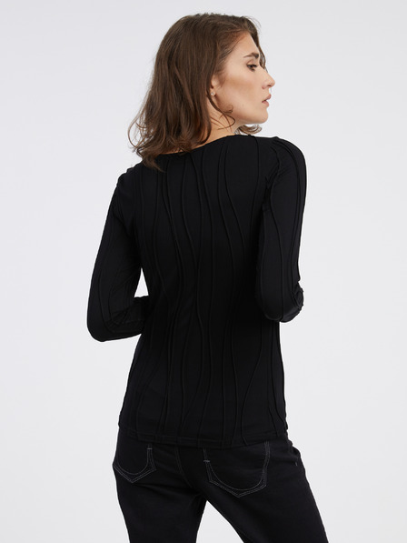 AWARE by VERO MODA Fekete női mintás ing AWARE by VERO MODA Gudrun Gudrun