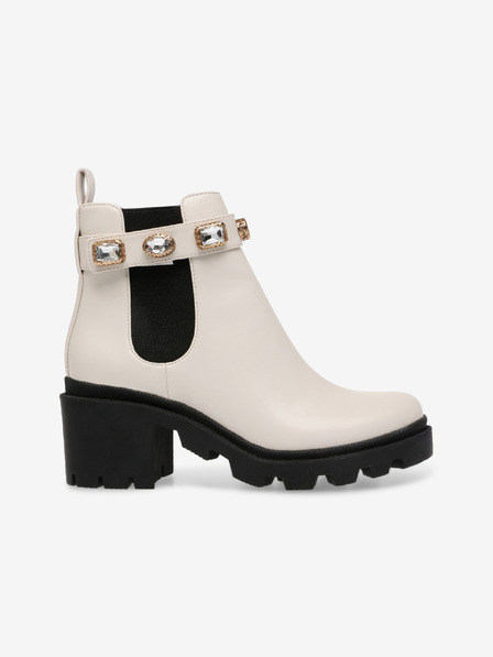 Steve Madden Krémszínű női Steve Madden Amulet Magassarkú bokacipő
