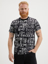 Versace Jeans Couture Fekete férfi mintás póló Versace Jeans Couture