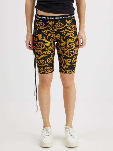 Versace Jeans Couture Versace Jeans Couture sárga-fekete női mintás rövid leggings
