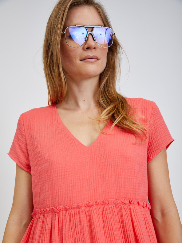 Orsay ORSAY korallszínű basic női ruha