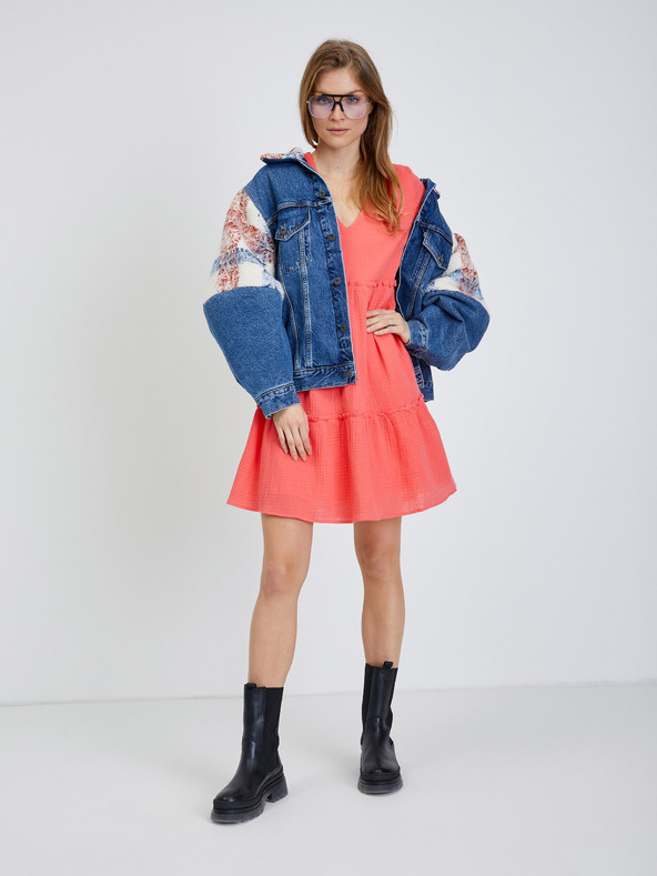 Orsay ORSAY korallszínű basic női ruha