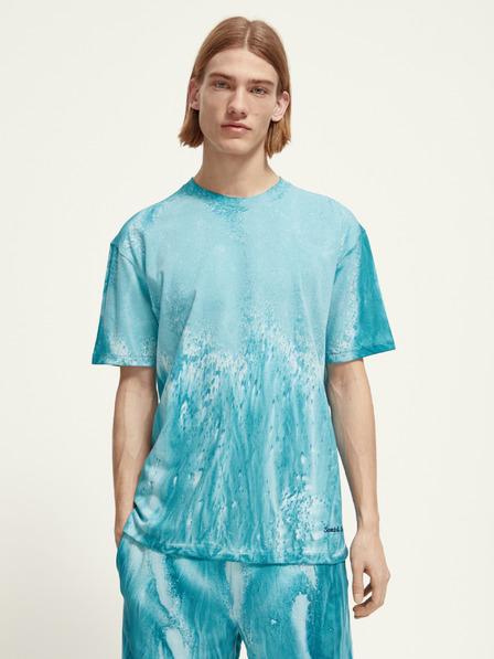 Scotch & Soda Türkiz férfi mintás ing Scotch & Soda Scotch & Soda