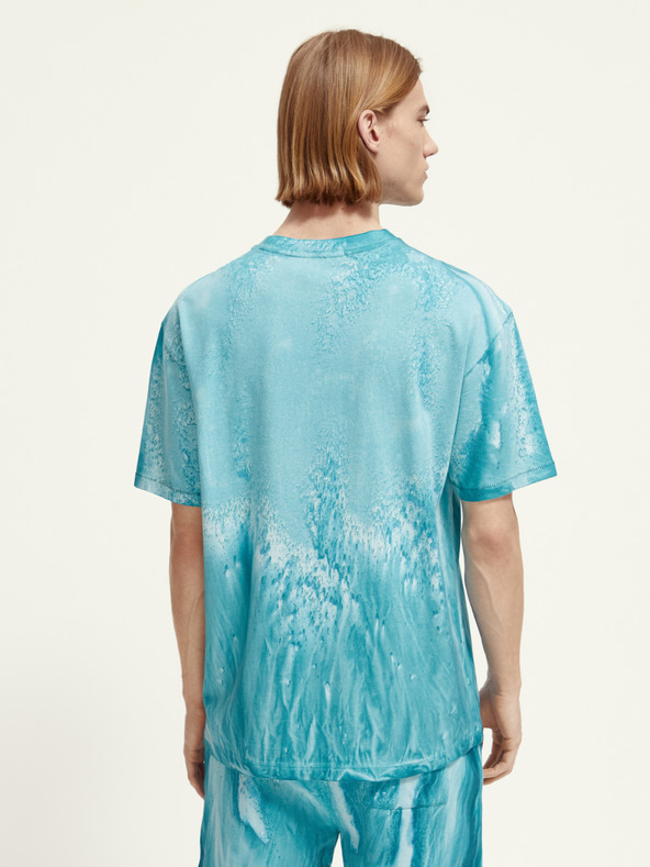 Scotch & Soda Türkiz férfi mintás ing Scotch & Soda Scotch & Soda