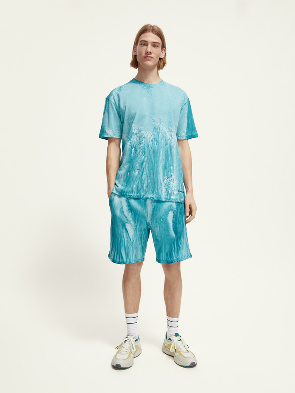 Scotch & Soda Türkiz férfi mintás ing Scotch & Soda Scotch & Soda