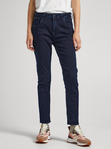 Pepe Jeans Sötétkék női egyenes szabású farmernadrág Pepe Jeans Violet