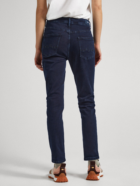 Pepe Jeans Sötétkék női egyenes szabású farmernadrág Pepe Jeans Violet