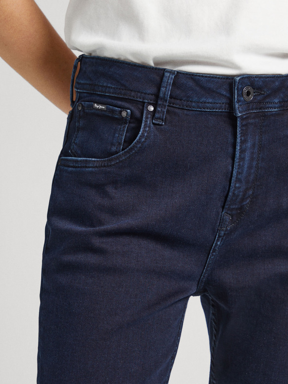 Pepe Jeans Sötétkék női egyenes szabású farmernadrág Pepe Jeans Violet