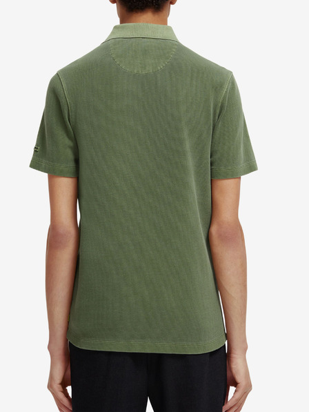 Scotch & Soda Zöld férfi póló Scotch & Soda Garment Dye póló