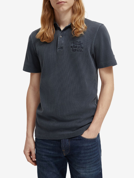 Scotch & Soda Sötétkék férfi pólóing Scotch & Soda Garment Dye