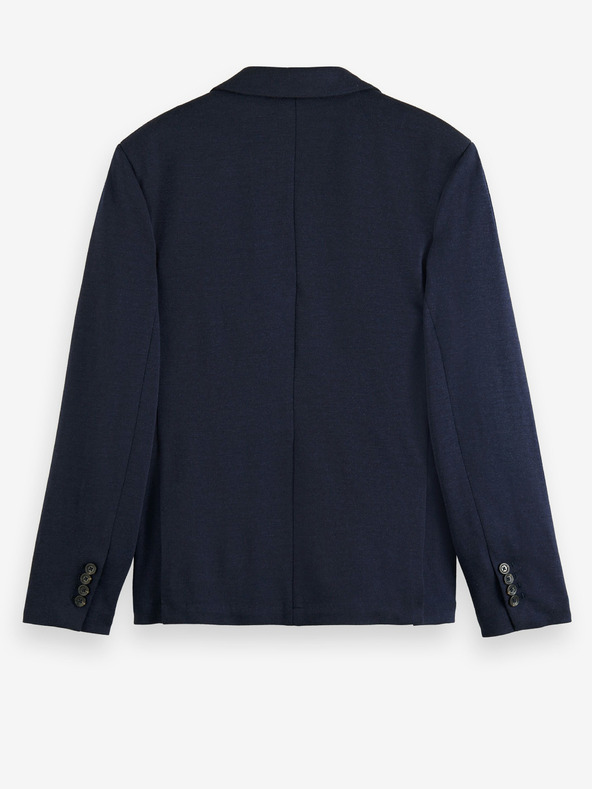 Scotch & Soda Sötétkék férfi Scotch & Soda Unconstructed gyapjú blézer