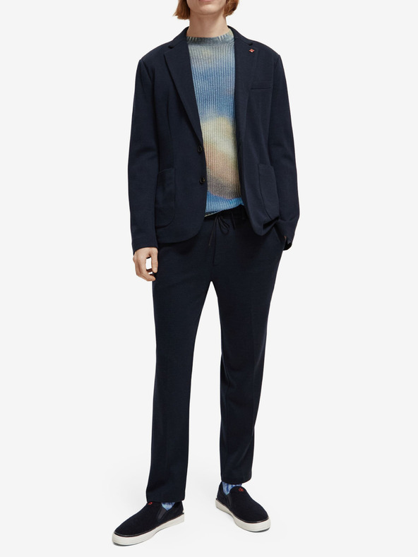 Scotch & Soda Sötétkék férfi Scotch & Soda The Finch gyapjúkeverék nadrág