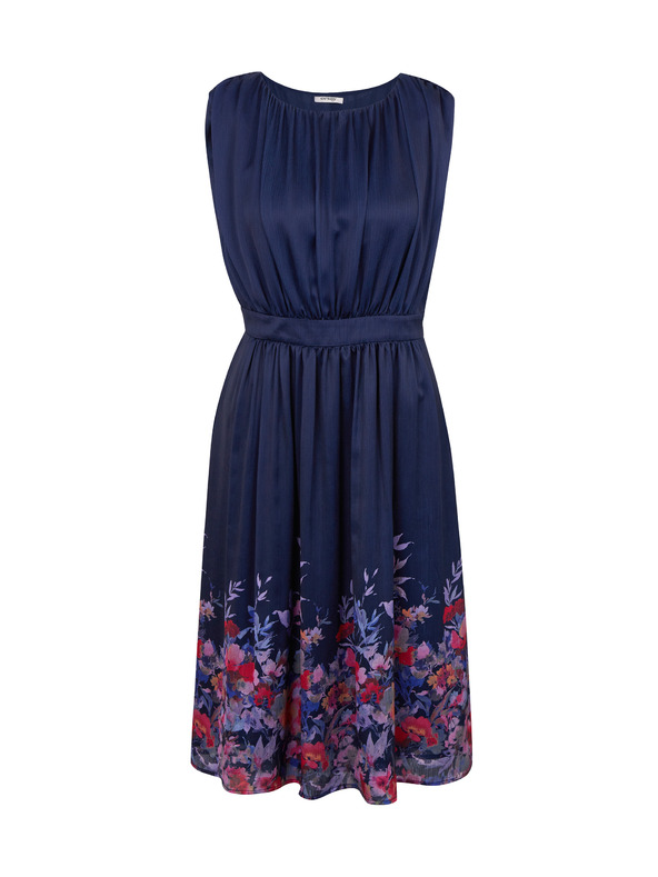 Orsay ORSAY sötét kék női virágmintás ruha