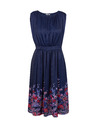 Orsay ORSAY sötét kék női virágmintás ruha