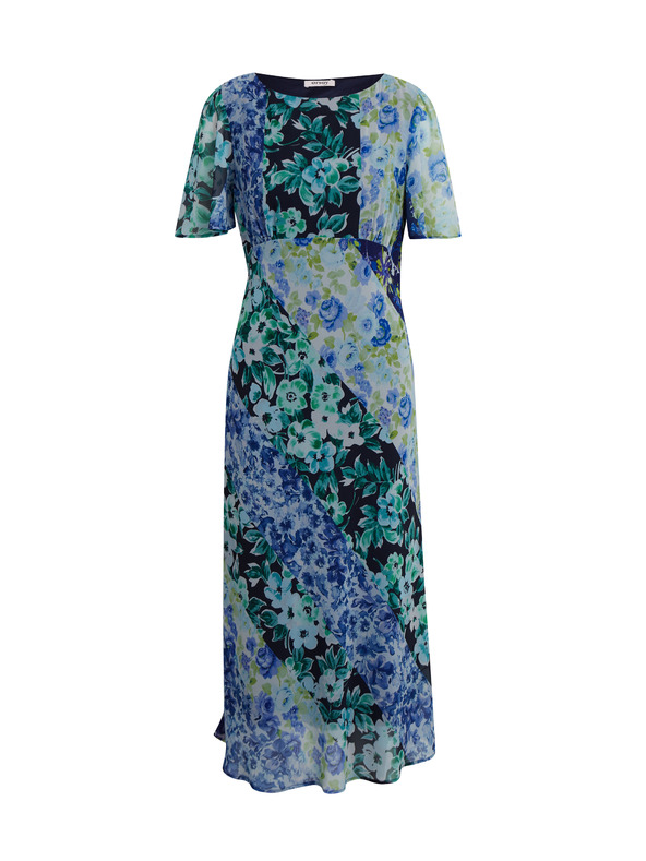 Orsay ORSAY kék női virágos midi ruha