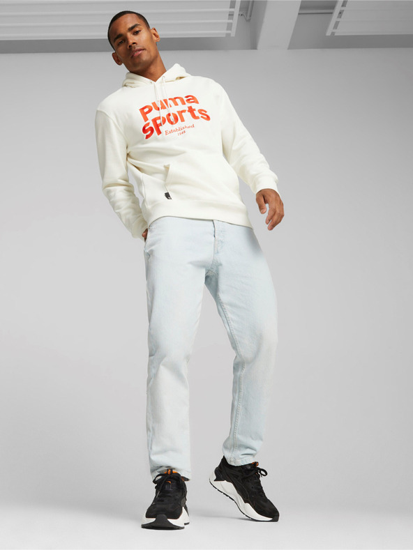 Puma Fekete férfi tornacipő bőr részletekkel Puma RS-X Effect Perf