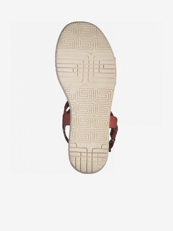 Tamaris Korallszínű női bőr szandál Tamaris