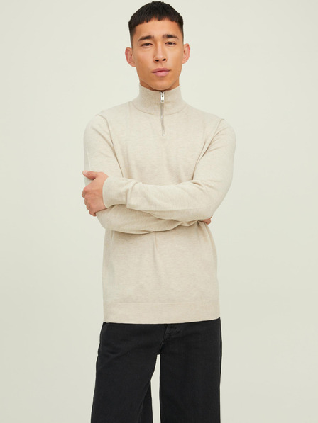 Jack & Jones Bézs férfi Jack & Jones Emil pulóver