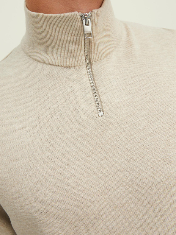 Jack & Jones Bézs férfi Jack & Jones Emil pulóver