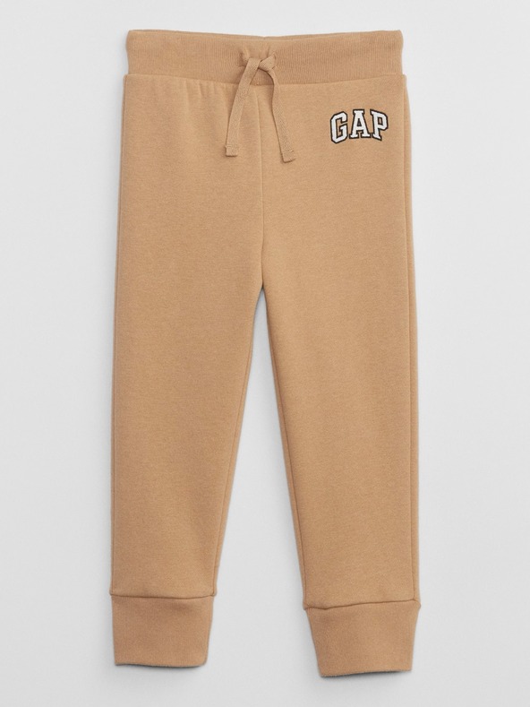GAP Gyerek fleece sportnadrág logóval army GAP