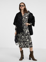 Jacqueline de Yong Krém és fekete JDY Piper női wrap midi ruha JDY Piper női wrap midi ruha