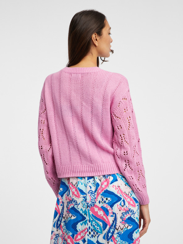 Jacqueline de Yong Rózsaszín női mintás pulóver JDY Judith