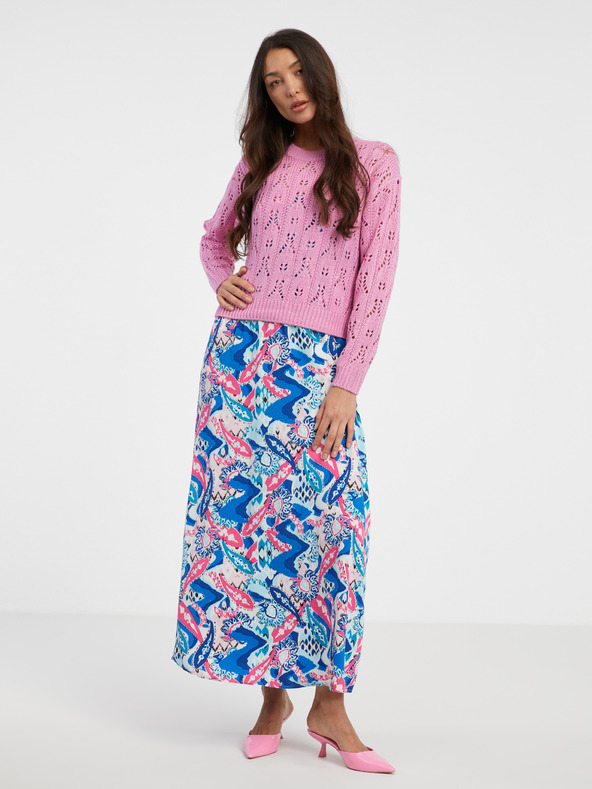 Jacqueline de Yong Rózsaszín női mintás pulóver JDY Judith