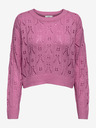 Jacqueline de Yong Rózsaszín női mintás pulóver JDY Judith