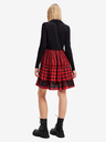 Desigual Piros-fekete női kockás ruha Desigual Harryst