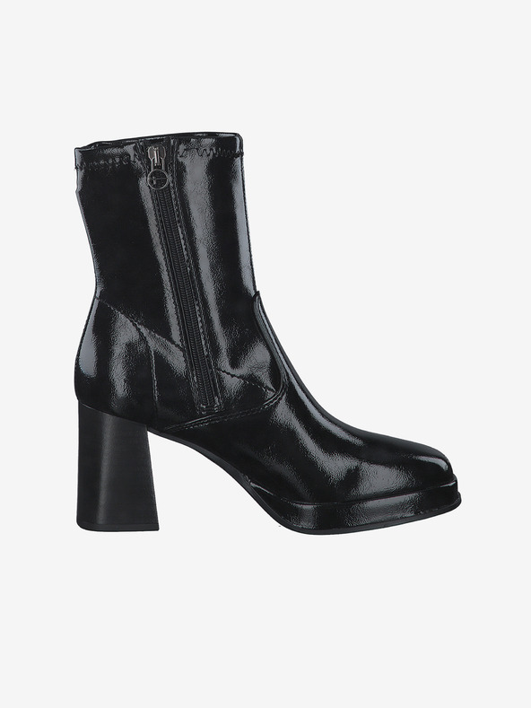 Tamaris Fekete magas sarkú bokacsizma Tamaris