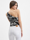 Orsay ORSAY fehér-fekete női virágmintás body