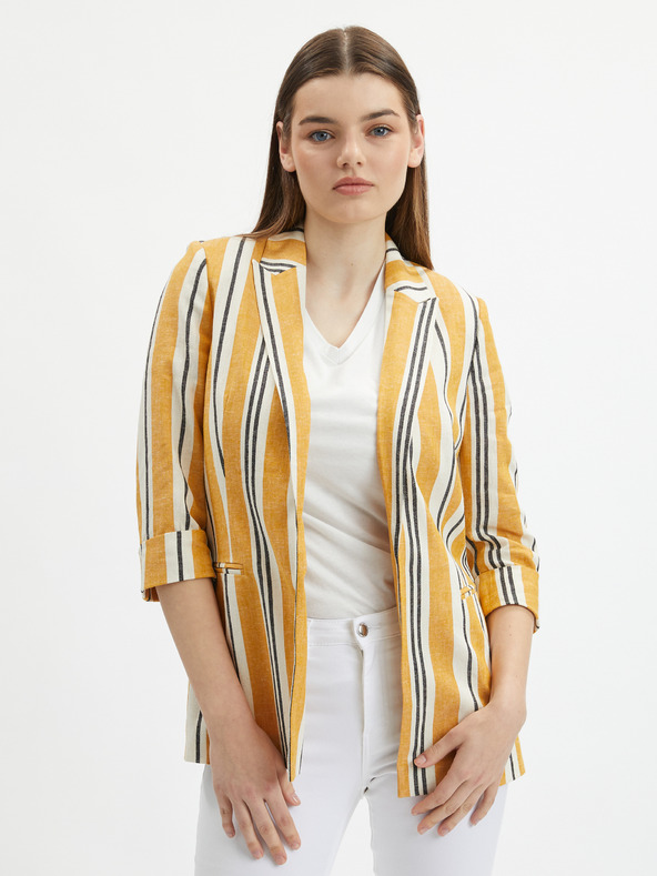 Orsay ORSAY narancssárga női csíkos vászonkabát