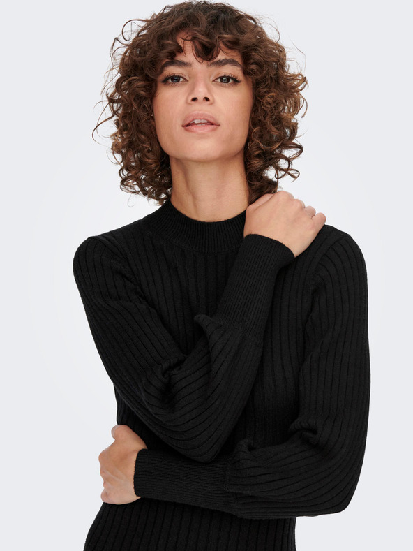 Jacqueline de Yong Fekete női JDY Magda pulóveres ruha JDY