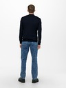 ONLY & SONS Sötétkék férfi ONLY & SONS Wyler pulóver Wyler pulóver
