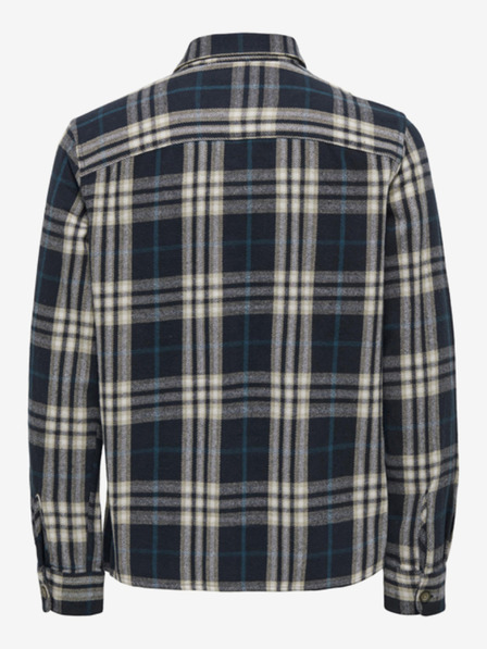 ONLY & SONS Bézs és kék férfi ONLY & SONS Scott kockás flanel ing
