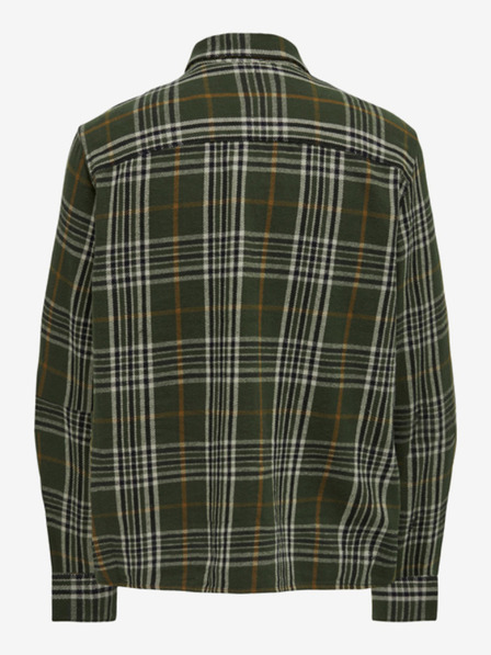 ONLY & SONS Bézs és zöld színű férfi ONLY & SONS Scott kockás flanel ing