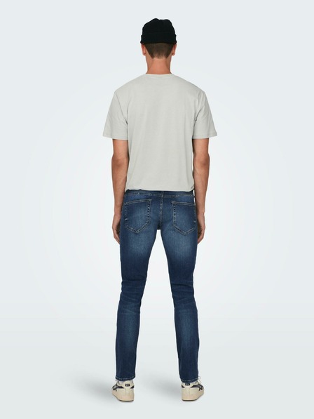 ONLY & SONS Sötétkék férfi slim fit farmernadrág ONLY & SONS Loom