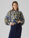AWARE by VERO MODA Női zöld és kék virágos blúz AWARE by VERO MODA Grayce